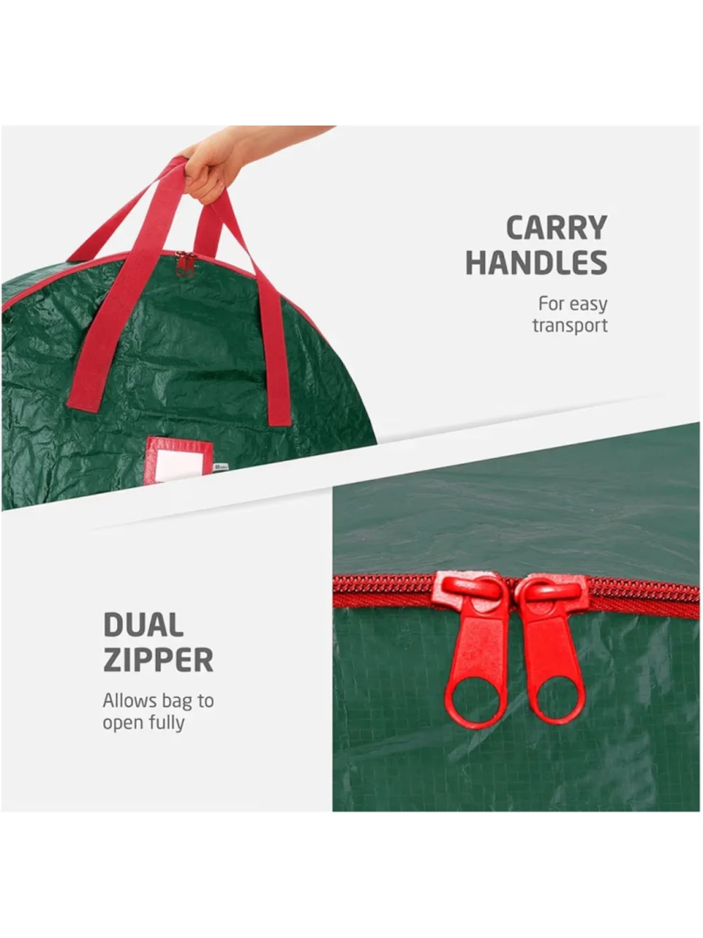 NEW ZOBER Christmas Wreath Storage Container 36” Wreath Bag